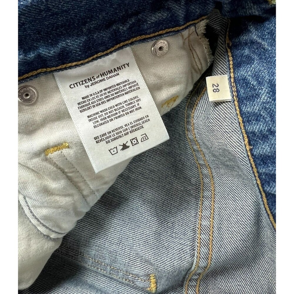 Citizens of Humanity Vintage Premium Emerson Crop Petite Slim Boyfriend Jeans 28 - Picture 7 of 14